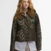 Barbour x GANNI Leopardmönstrad vaxad anorak Barbour x GANNI Leopardmönstrad vaxad anorak