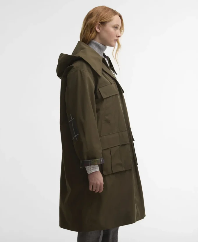 Barbour x GANNI Vattentät parkasjacka Barbour x GANNI Vattentät parkasjacka