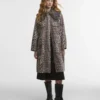 Barbour x GANNI Vattentät parkasjacka med leopardmönster Barbour x GANNI Vattentät parkasjacka med leopardmönster