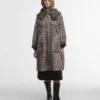 Barbour x GANNI Vattentät parkasjacka med leopardmönster Barbour x GANNI Vattentät parkasjacka med leopardmönster
