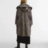 Barbour x GANNI Vattentät parkasjacka med leopardmönster Barbour x GANNI Vattentät parkasjacka med leopardmönster