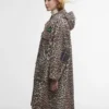 Barbour x GANNI Vattentät parkasjacka med leopardmönster Barbour x GANNI Vattentät parkasjacka med leopardmönster