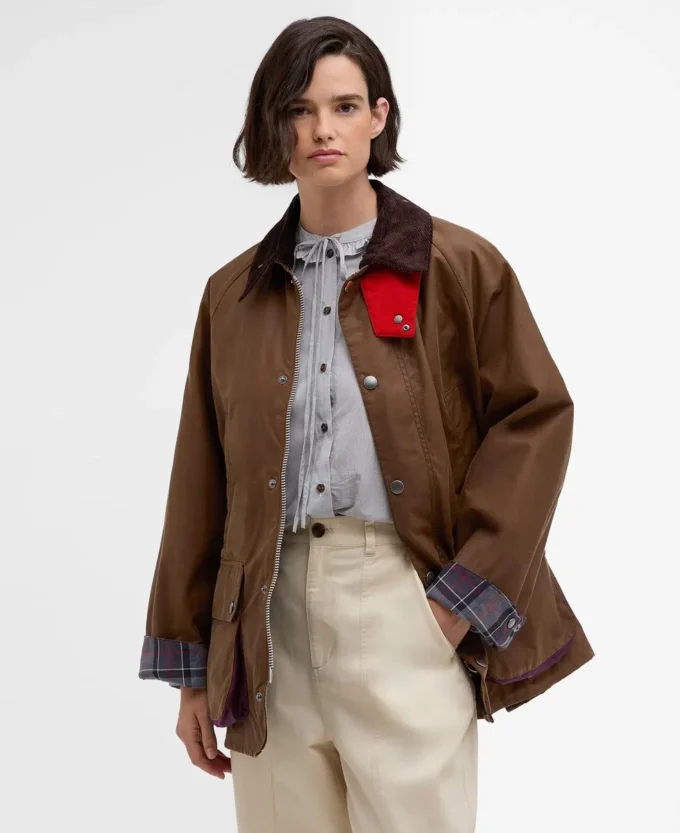 Paul Smith älskar Barbour Oversized Bedale Waxed Jacket Paul Smith älskar Barbour Oversized Bedale Waxed Jacket