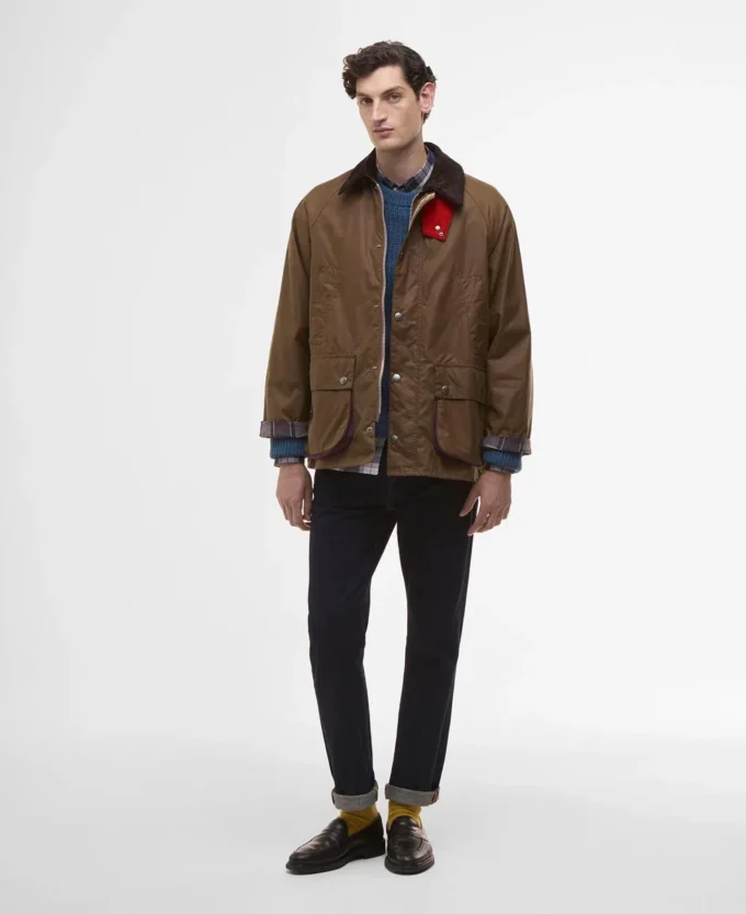 Paul Smith älskar Barbour Oversized Bedale Waxed Jacket Paul Smith älskar Barbour Oversized Bedale Waxed Jacket