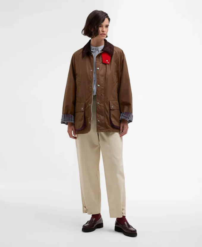 Paul Smith älskar Barbour Oversized Bedale Waxed Jacket Paul Smith älskar Barbour Oversized Bedale Waxed Jacket