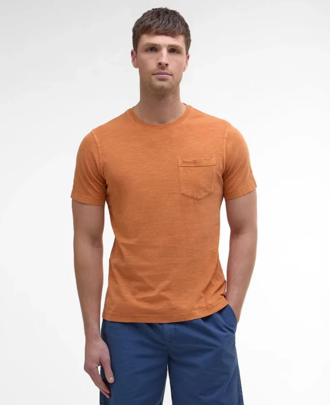 Pigmentfärgad T-shirt med ficka Pigmentfärgad T-shirt med ficka